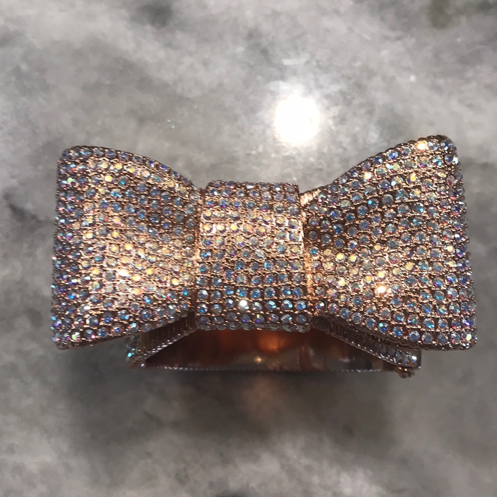 Kate Spade All Wrapped Pave Bow Cuff